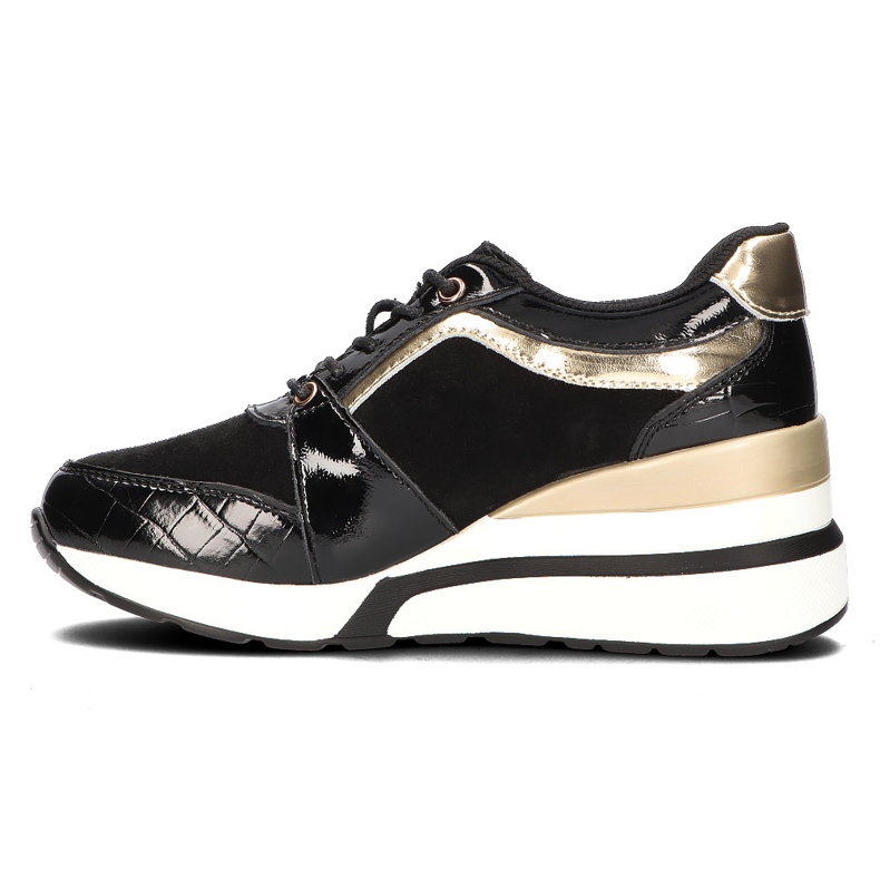 Skórzane sneakersy Filippo DP3167/21 Bk czarne 1