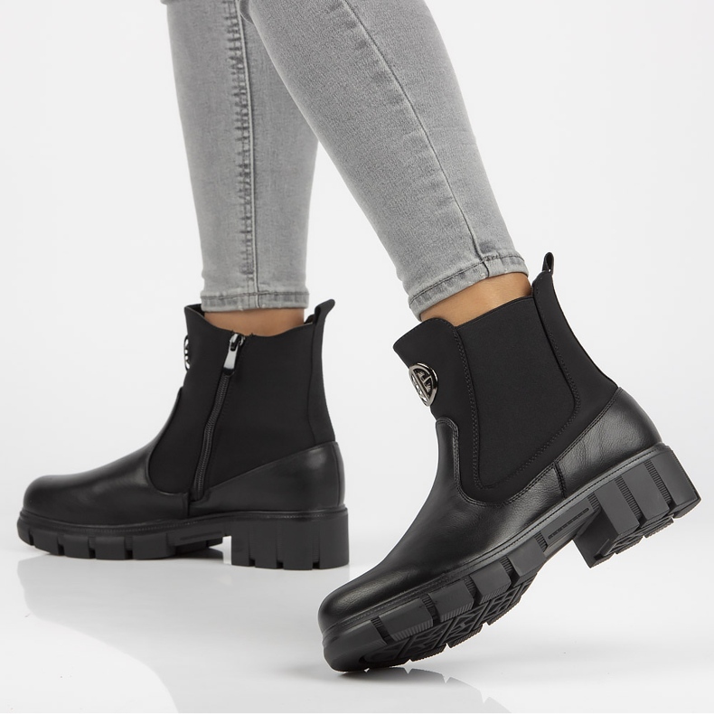 Botki Filippo DBT3050/21 Bk czarne 2