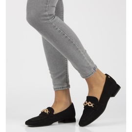 Skórzane mokasyny Filippo 05313 czarne 1