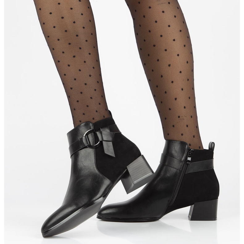 Botki Filippo DBT3013/21 Bk czarne 1