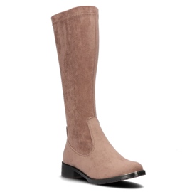 Kozaki Filippo DKZ3120/21 Tp taupe brązowe 1