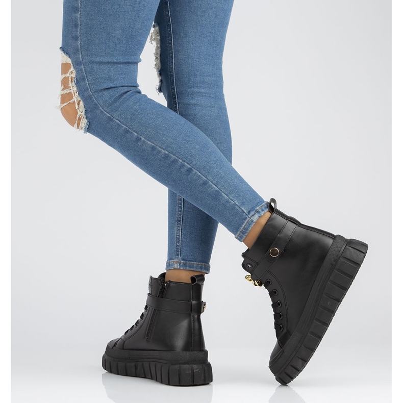 Botki Filippo V2001 czarne 2