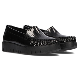 Skórzane półbuty Filippo DP3024/21 Bk Cr czarne 1