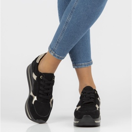 Skórzane sneakersy Filippo DP2004/21 Bk czarne 1