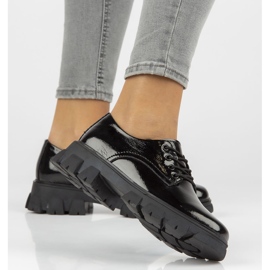 Skórzane półbuty Filippo DP3153/21 Bk czarne 1