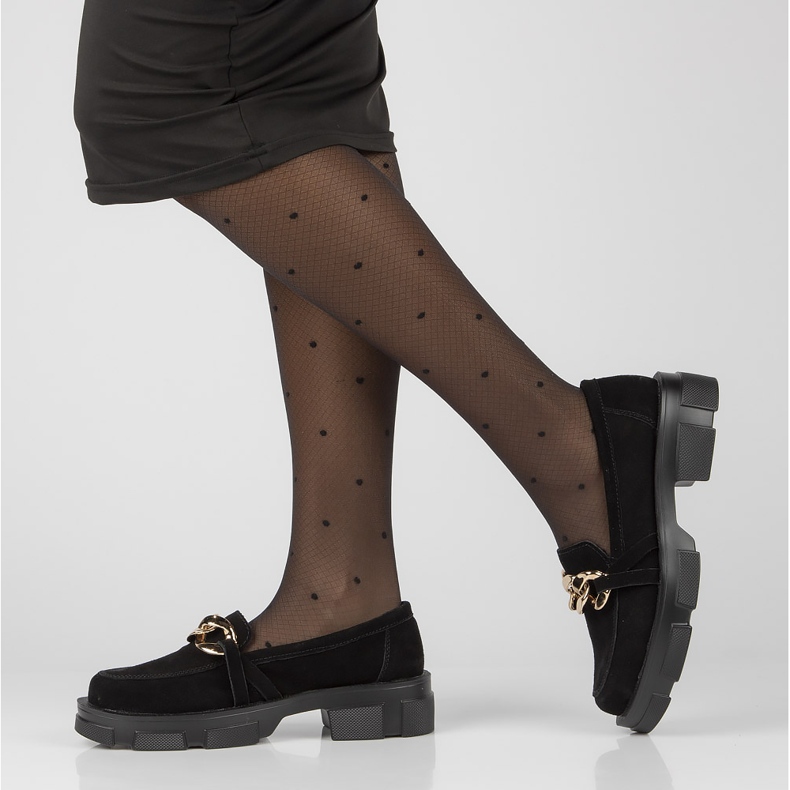 Skórzane półbuty Filippo DP3221/22 Bk S czarne 1