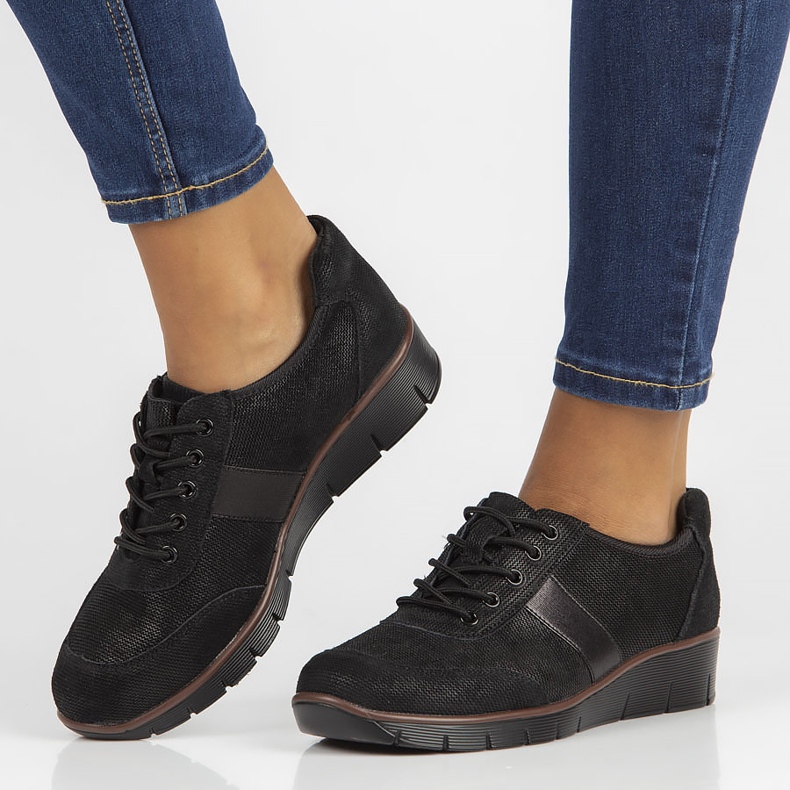 Skórzane półbuty Filippo DP028/22 Bk czarne 1