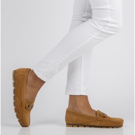 Skórzane mokasyny Filippo DP3630/22 Br brązowe 1