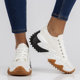 Sneakersy Filippo UB07P Wh białe 2