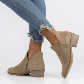 Botki Filippo DBT3673/22 Be beżowe beżowy 2