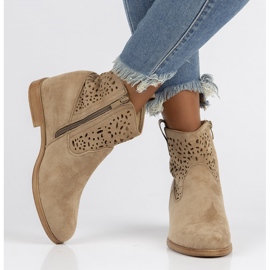 Botki Filippo DBT3676/22 Be beżowe beżowy 2