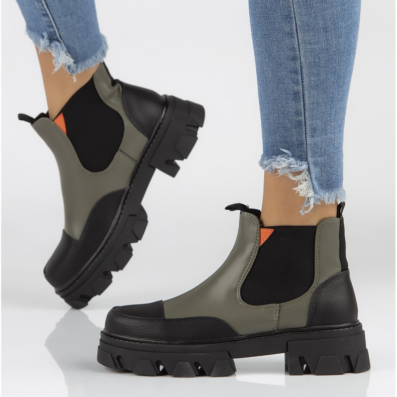 Botki Filippo BJ11-5KB zielone 2