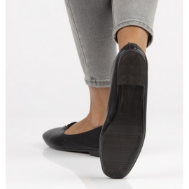 Baleriny Filippo B50013-BL Czarny czarne 1