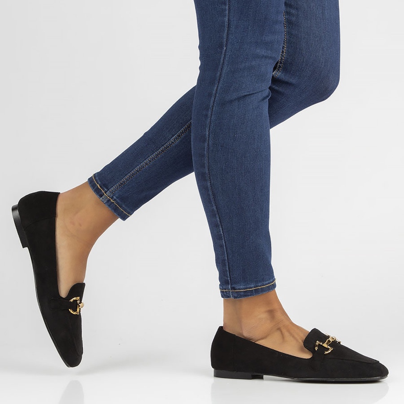 Mokasyny Filippo QQ358 czarne 1