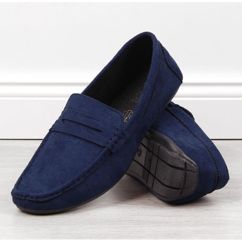 Mokasyny slip on News M EVE340B granatowe 2