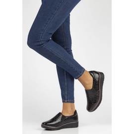 Skórzane półbuty Filippo DP3616/22 Bk czarne 2