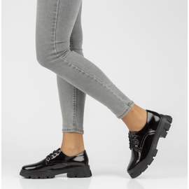 Skórzane półbuty Filippo DP3153/22 Bk czarne 2