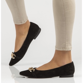 Skórzane półbuty Filippo DP3642/22 Bk czarne 1