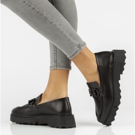 Skórzane półbuty Filippo DP3910/22 Bk czarne 2