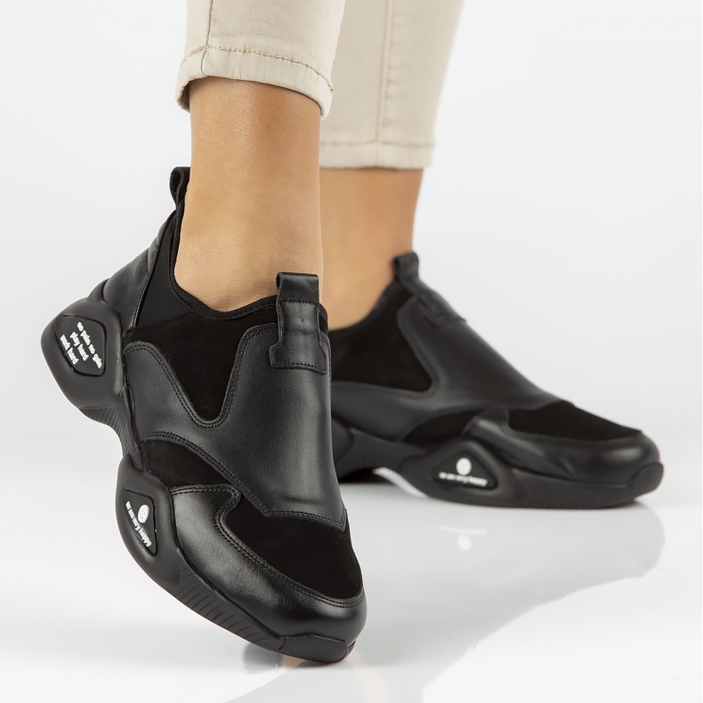 Skórzane półbuty Filippo DP3911/22 Bk czarne 1