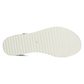 Skórzane sandały Filippo DS3914/22 Wh białe 3