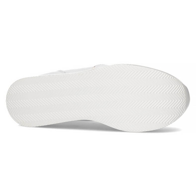 Skórzane Sneakersy Filippo DP3682/22 WH białe złoty 3