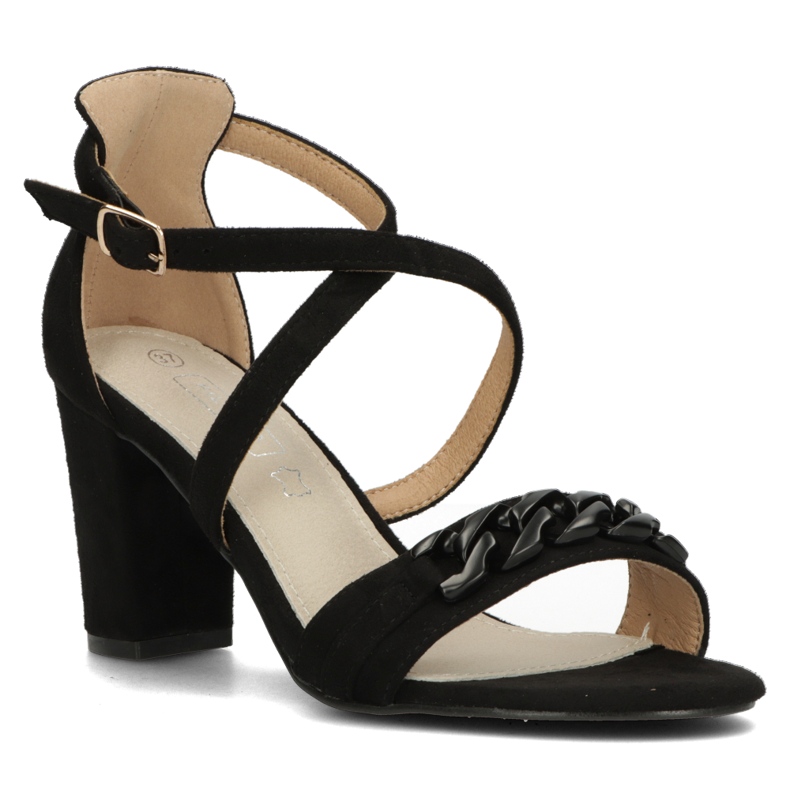 Sandały Filippo DS3665/22 Bk czarne 1