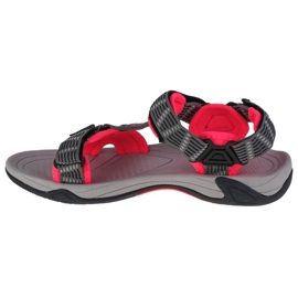 Sandały CMP Hamal Wmn Hiking Sandal W 38Q9956-03TE czarne czerwone szare 1