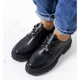 Czarne półbuty damskie Merivale 1