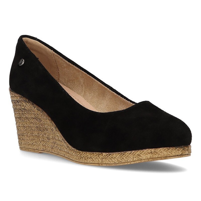 Skórzane półbuty Filippo DP1328/21 Bk czarne 1