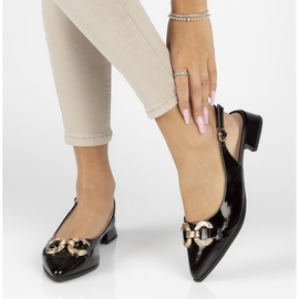 Skórzane półbuty Filippo DP3745/22 Bk czarne 1