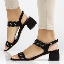 Sandały Filippo DS3606/22 Bk czarne 1