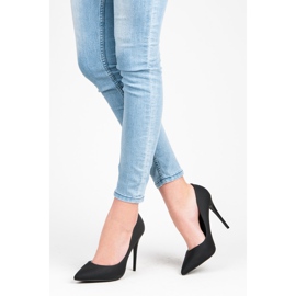 Vices Satynowe Szpilki czarne 1