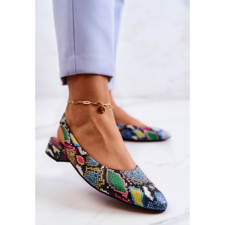 Baleriny Na Obcasie Maciejka 04482-39 Multikolor wielokolorowe 2