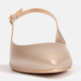 Marco Shoes Sandały z naturalnej skóry w kolorze złotym 1965P-1232-1 beżowy 6