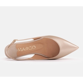 Marco Shoes Sandały z naturalnej skóry w kolorze złotym 1965P-1232-1 beżowy 3