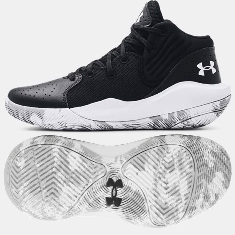 Buty do koszykówki Under Armour Gs Jet '21 Jr 3024794 001 czarne czarne 1