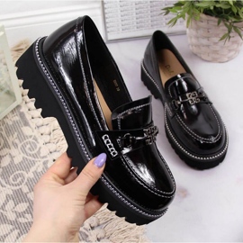 Półbuty lakierowane czarne W S.Barski 1