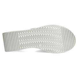 Skórzane klapki Filippo DK3614/22 Si srebrne srebrny 1