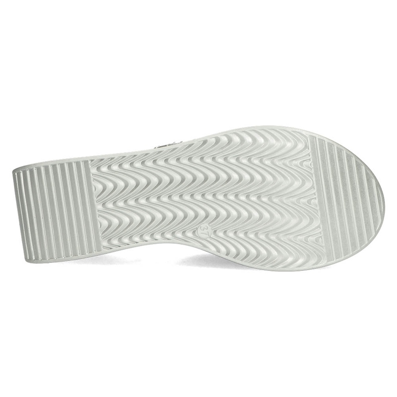 Skórzane klapki Filippo DK3614/22 Si srebrne srebrny 1