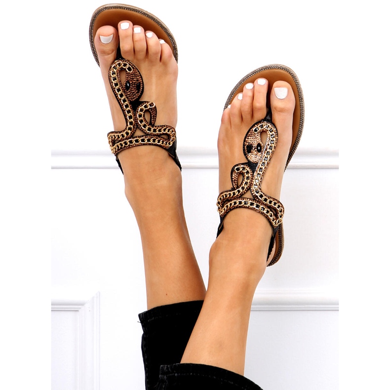 Sandałki japonki Rush Black czarne 1