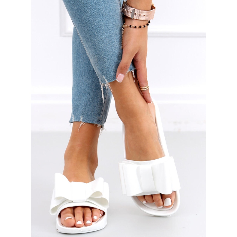 Klapki damskie silikonowe Vinca White białe 1