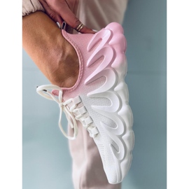 Skarpetkowe buty sportowe ombre Caloy BEIGE/PINK beżowy różowe 3