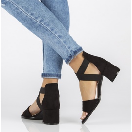 Sandały Filippo DS2093/22 Bk czarne 1