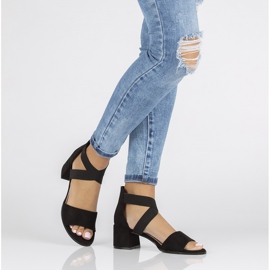 Sandały Filippo DS2093/22 Bk czarne 2