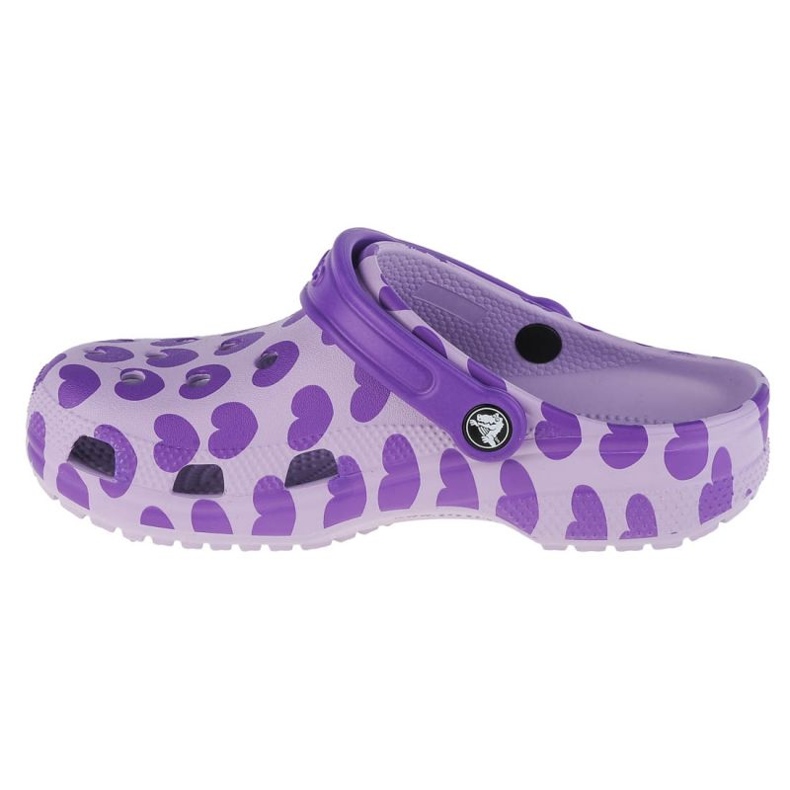 Klapki Crocs Classic Easy Icon Clog K Jr 207599-530 fioletowe 1