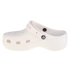 Klapki Crocs Classic Platform Clog 206750-100 białe 1