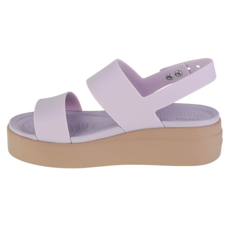 Sandały Crocs Brooklyn Low Wedge 206453-5PV fioletowe 1