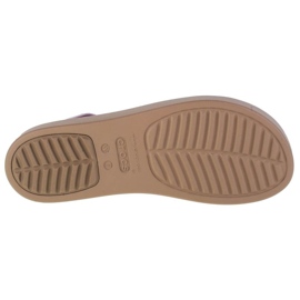 Sandały Crocs Brooklyn Low Wedge W 206453-5PV fioletowe 3