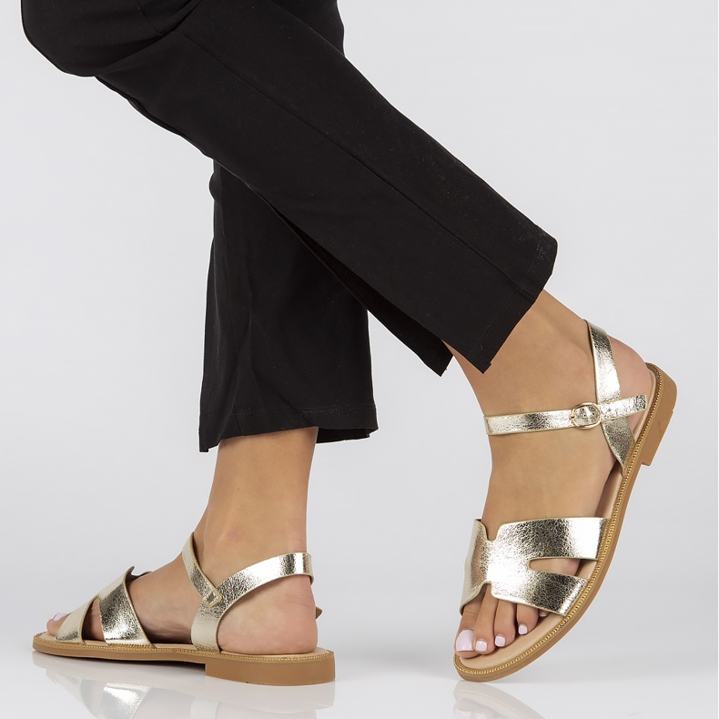 Sandały Filippo DS3702/22 Go złote złoty 1